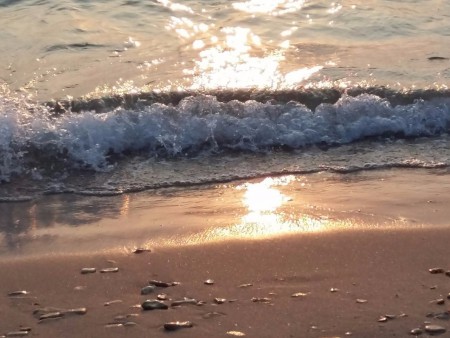 Прибой у мыса Тарханкут. Западный Крым.